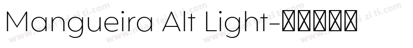 Mangueira Alt Light字体转换
